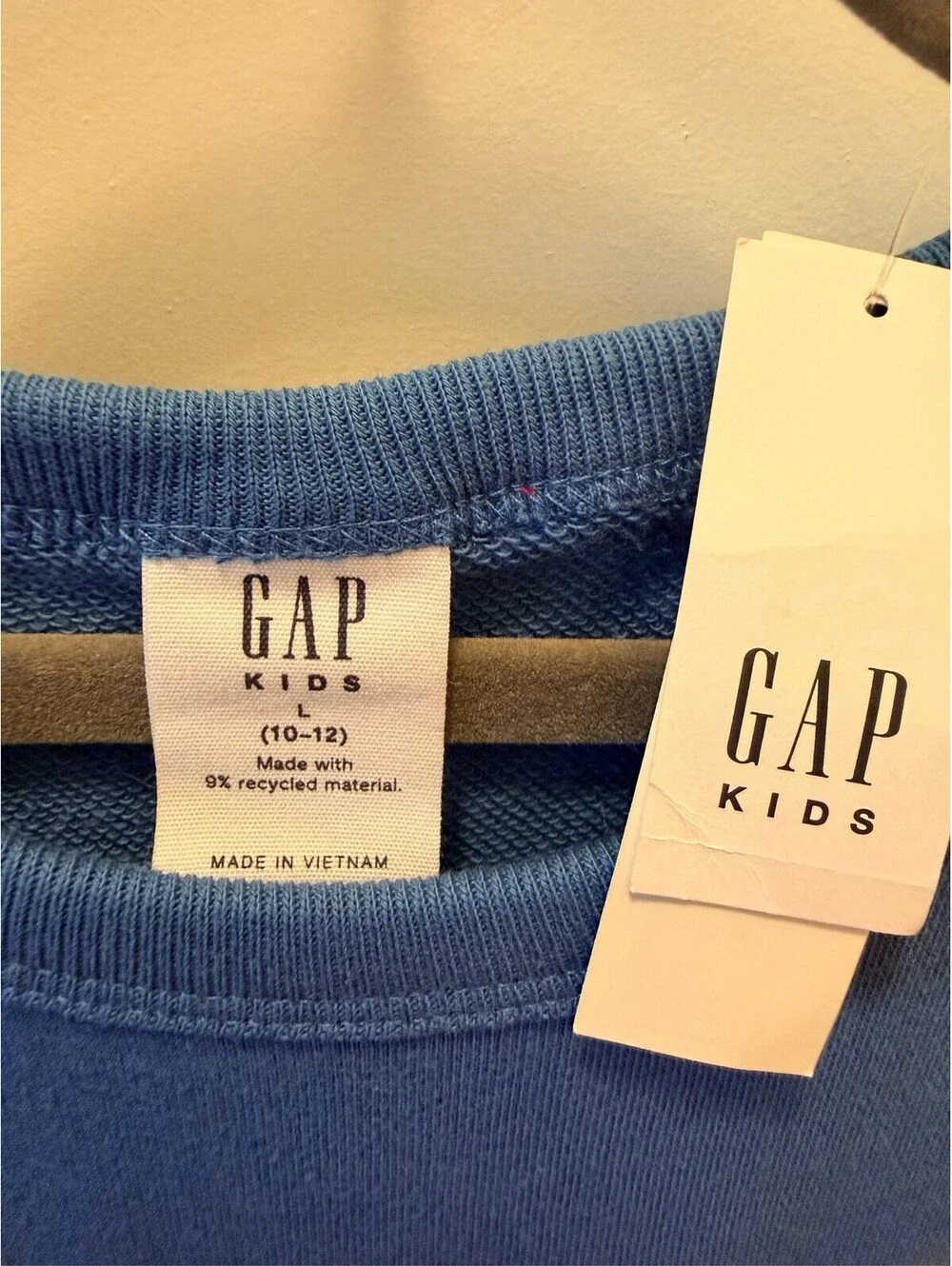 Gap Kids S.F. Athl. Dept. Ram Graphic Crewneck Sweatshirt Blue Size L 10/12